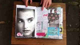 Journal Flip Through - Pink hair girl
