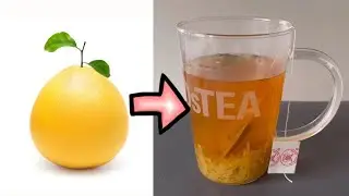 How to make a drink with pomelo peel !