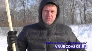 Ледяная горка в Рубцовске