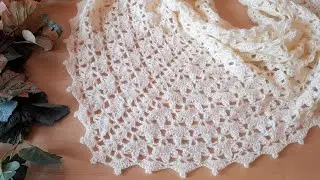 Вяжем бактус (шаль) 
