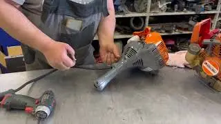 Бензокоса Holzfforma FF55E оригинальным цилиндром STIHL