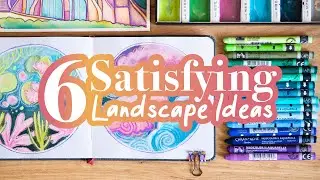 6 Colorful (Sketchbook) Ideas using Mix Media