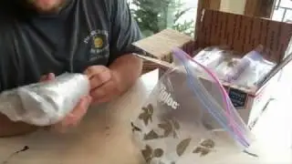 unboxing mail from a friend.