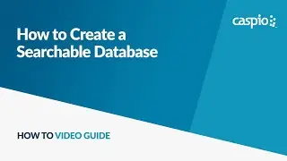 Creating a Searchable Database
