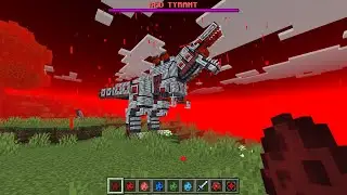 Wan's Redstone Caves Dino Robot Boss Mod in Minecraft PE