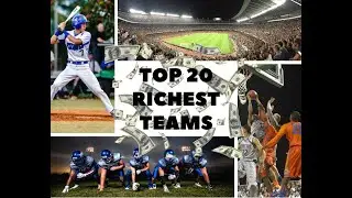 Top 20 richest team - أغنى 20 فريقًا - Top 20 des équipes les plus riches