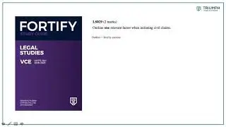 LS029 Legal Studies Fortify Study Guide - 
