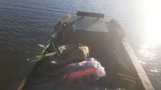Лодка из ПНД. Гроза 450. Первые испытания.
