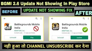 🇮🇳 BGMI 2.6 Update not showing in play store Problem Solve in 2 Min | Bgmi Not Showing