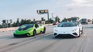 Driving Twin Turbo Lamborhini And Hit Top Speed!