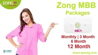 Zong 4g packages menu card for Retailers 2023