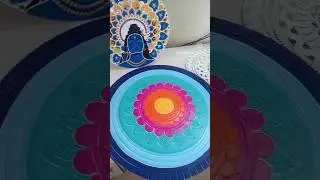lippan Circular Panels... #lippanmirrorart #painting #lippanartdesign #lippanwork #mandala #art