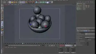 Fill a cop with softballs in cinema4d