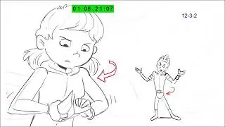Lost in the lost city of Atlantis storyboard