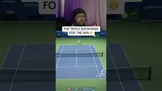Triple backhand is OP 🤣 #topspin #topspin2k25 #tennis #usopen #fyp #shorts #2kcommunity #2k