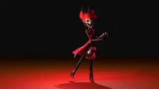Alastor Doing the Reaper's  Showtime Emote From fortnite