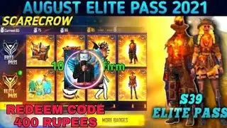 August elite pass free fire 2021 || season 39 elite pass full review | free fire.