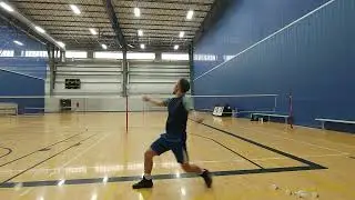 How to practice backhand clear alone #badminton