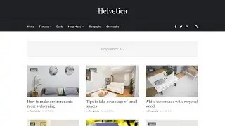 Helvetica - Responsive Clean Blogger Template