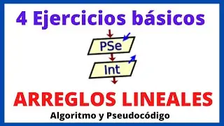 ✅ Resolución de 4 ejercicios basicos de Arreglos en PSeInt | Algoritmo Pseudocódigo