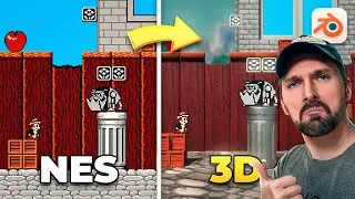 3D Level From Chip ’n Dale (NES) / Virtual Player