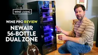 A great looking wine fridge under $900: Newair “Shadow Series” 56-bottle dual zone wine fridge