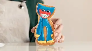 Huggy Wuggy gingerbread cookie decorating ideas | Homemade Dessert Decoration Tutorial