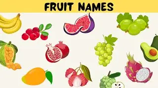 Fruit Name for Kids in English with Pictures | fruits name list | Fruit vocab