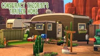 Conspiracy Theorist's Trailer Home 🛸 || The Sims 4 Strangerville: Speed Build