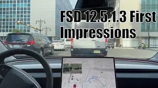 Tesla FSD 12.5.1.3 With Issues - First Impressions In New Jersey
