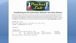 Configuring Secure Shell (SSH) On Cisco Devices - Part 2