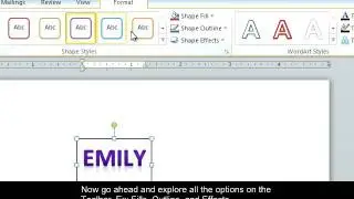 Microsoft Office Word PC: How to Use WordArt