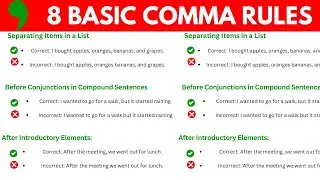 6 Comma Rules |English Writing Essentials | How to Use Commas