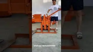 manual soil earth mud clay interlock bricks making machine for pavement bricks