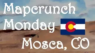 Mapcrunch Monday - Colorado Sand Dunes - Miya Gouache