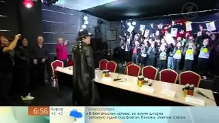 Детская шоу-группа "Академики". Проект  "Рок Кампус".   1канал.  Доброе утро.