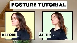 Posture Correction Tutorial To Improve Necklines, Tech Neck, Double Chin and More!