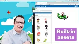 JavaScript tutorial 5/24: Exploring built-in assets | Greeting card with code | Coding for beginners