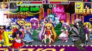 MUGEN : Touhou Nights - Dio & Dark Baltan vs Reimu & SpongeBob