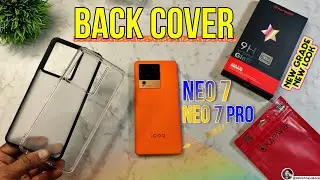 Kapaver Back Case or 9H Glass Protector for iQOO Neo 7 or Neo 7 Pro