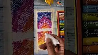 Easy happy new year draw with oil pastels #shorts #scenery #newyear