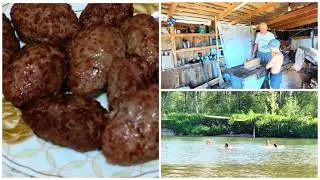 #villagevlogs 🍀 | в деревне | курочке плохо 🐓 | сОчнЫе кОтлЕткИ 😋 | бисКвит