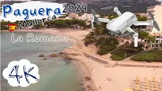 Paguera Mallorca - La Romana Beach, Drone flight over the Beach
