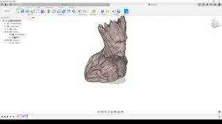 Fusion 360 - Groot needs a base (using STL/Mesh for reference)