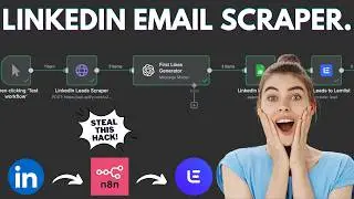 How to Scrape UNLIMITED Emails from LinkedIn for FREE Using N8N!