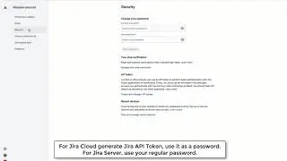 Getint.io configuration - generete Jira token