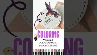 Coloring with Alcohol Markers #shorts #diy
