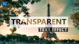 Transparent text effect tutorial | Text Transparency effect | Photoshop Tutorial