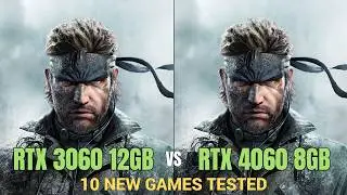RTX 3060 12GB  vs RTX 4060 | 10 Games Tested | Ryzen 5 7600X