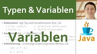 💻 JAVA | Typen & Variablen 11 - Variablen und Speicher: Deklaration, Zuweisung, Initialisierung
